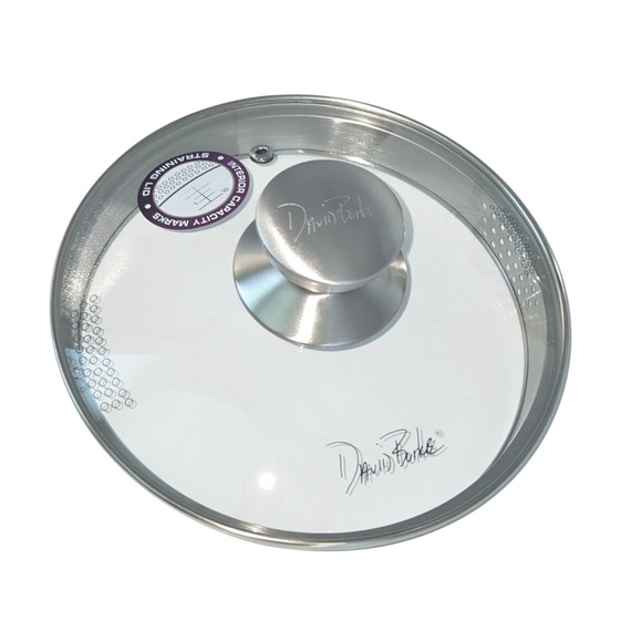 David Burke Cookware Regency 2.4Qt Stainless Steel Casserole Pot Straining Lid‎ - Picture 12 of 15